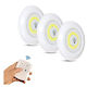 LED Light Switch for Closets with Battery, Remote Control and Sticker for Installation