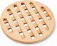 Fackelmann Round Wooden Placemat Beech Ø18cm