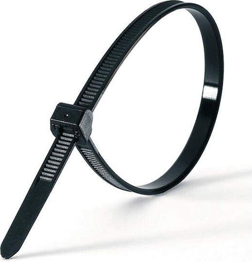 KSS Kabelbinder Kunststoff 310mmx4,8mm in Schwarz Farbe (100Stück) (28914-B)