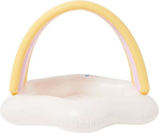 Sunnylife Swan Multi Παιδική Στρογγυλή Πισίνα PVC 100lt Φουσκωτή 120x90εκ. Λευκή