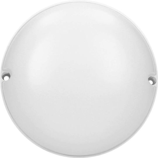 Adviti Επιτοίχια Εξωτερική Πλαφονιέρα LED IP65 12W με Φυσικό Λευκό Φως