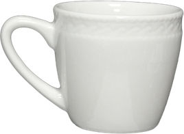 Lukanda Cup Coffee Porcelain White 75ml