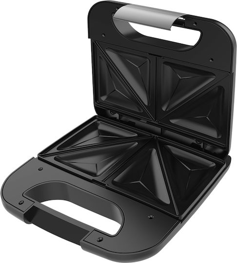 Cecotec Rock’nToast Combo Sandwich Maker with Removable Plates for for 2 Sandwiches Sandwiches 800W Inox