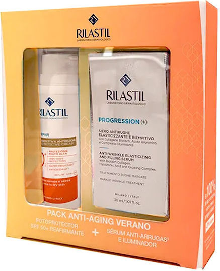 Rilastil Pack Age Repair Spf50 50ml + Progression Serum 30ml Комплект 2 броя