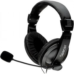 Spacer SPK-222 On Ear Căști Multimedia cu microfon și conexiune Jack de 3,5 mm