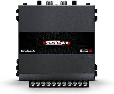 SounDigital Ενισχυτής Αυτοκινήτου SD800.4 EVO 6 4 Καναλιών (Κλάση A)3G-SD800.4