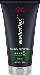 Τζελ Μαλλιών Πολύ Δυνατό Κράτημα 48 Ώρες All-day Definition Wellaflex Men 150ml Τζελ Μαλλιών Πολύ Δυνατό Κράτημα 48 Ώρες All-day Definition Wellaflex Men 150ml