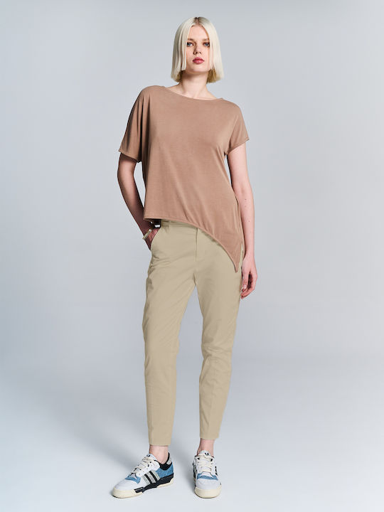 Staff Patrizia Wmn Women's Chino Trousers Beige