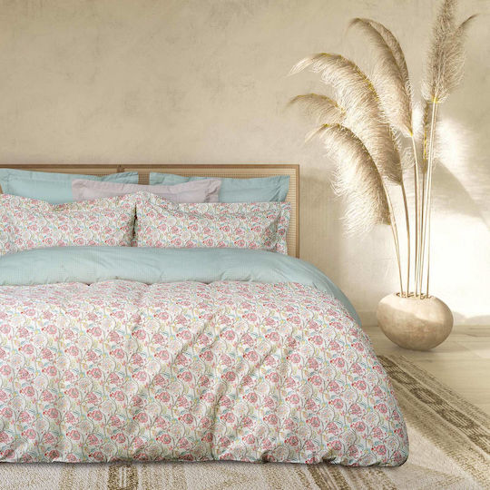 Das Home Сет Чаршафи с Ластик 120x200+35см. Casual 5415 Mint, Beige, Rhodium 3бр