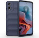 Magic Shield Umschlag Rückseite Silikon Blau (Motorola Moto G34 5G)