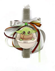 Handmade Wooden Aromatic Wooden Candle Lamp Baby Yoda