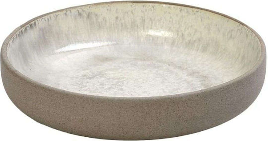 Espiel Spirit Plate Soup Ceramic Beige with Diameter 20.5cm