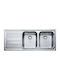 Franke Llx 621 1010261036 Drop-In Sink Left Inox W116xD50cm Silver