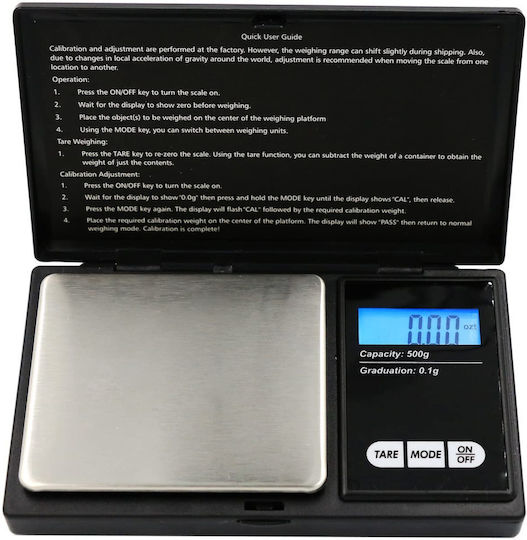 Digitale Küchenwaage bis 0,5 kg Grau