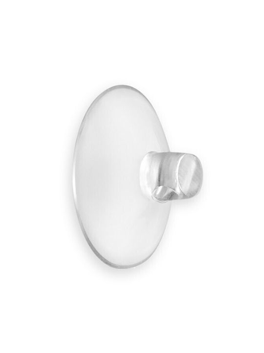 Inofix Άγκιστρο Μπάνιου Μονό ​3.5x3.5cm Διάφανο