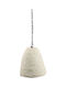 ARlight Hängelampe Beige Boho Glocke mit Fassung E27 36x30cm.