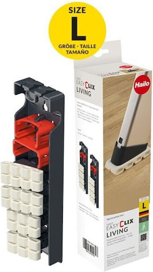 Hailo Fuß-Set Easyclix Living Ersatzfüße Empfindlicher Bodenbelag Größe Groß Hailo