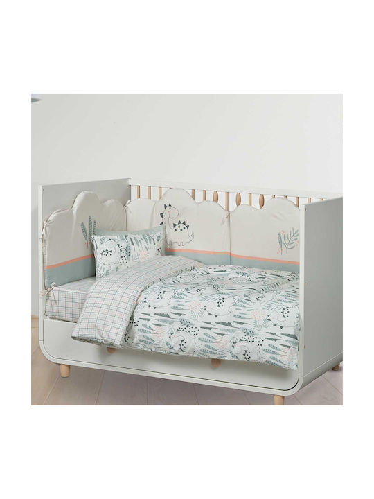 Das Home Baby Sheets Set Crib Cotton Gray 130x170cm 3pcs