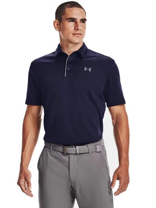 Under Armour Ανδρική Αθλητική Μπλούζα Κοντομάνικη Polo Midnight Navy