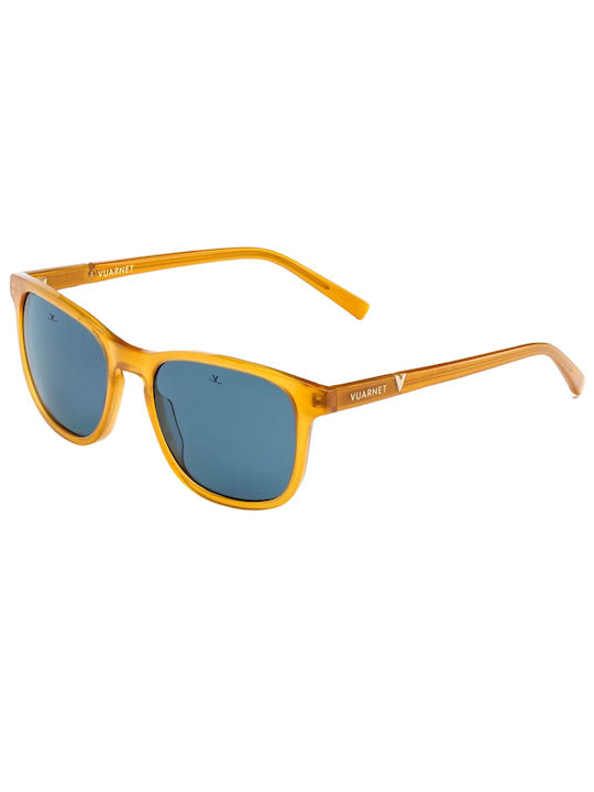 Vuarnet Men's Sunglasses with Yellow Plastic Frame and Blue Lens VL161800130622