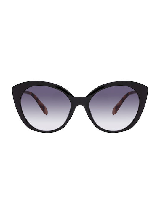 Biela Women's Sunglasses with Black Plastic Frame and Gray Gradient Lens 026187