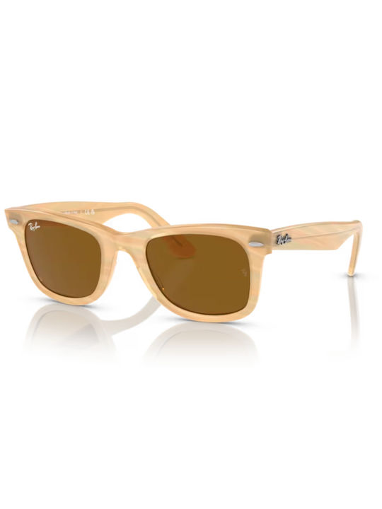 Ray Ban Sunglasses with Beige Plastic Frame and...
