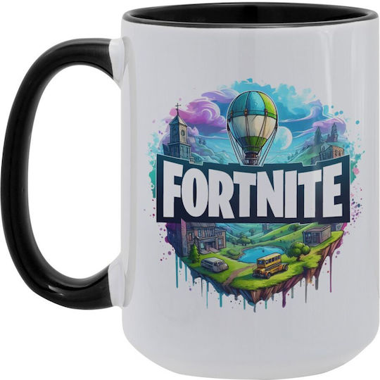 Koupakoupa Fortnite Land Чаша Керамично Черен 450мл
