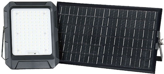 V-TAC Στεγανός Ηλιακός Προβολέας LED 15W Φυσικό Λευκό 4000K με Τηλεχειριστήριο IP65