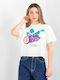 Food Your Mind Raegan Γυναικείο T-shirt Λευκό