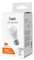 Geti Smart LED Bulb 9W for Socket E27 and Shape A60 Cold White