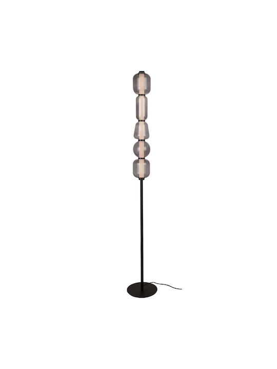 Zambelis Lights LED Φωτιστικό Δαπέδου Υ152εκ. Black-Smoke
