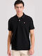 Polo Short Sleeve Black Blouse