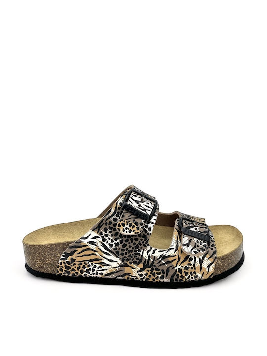 Plakton Piele Sandale dama Tiger Multicolor