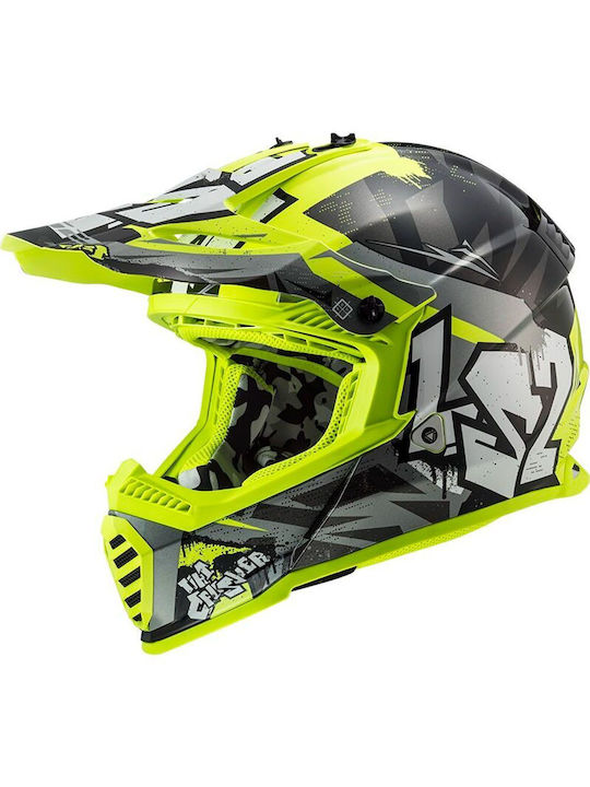 LS2 Fast Evo II Mini MX437J Crusher Black Yello...