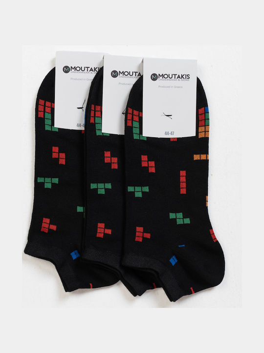 Sock Ing Femei Șosete cu Model BLACK 3Pachet