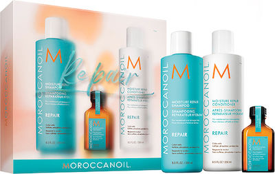 Moroccanoil Women's Hair Care Set Spring Repair with Conditioner / Treatment / Body Cream / Shampoo 4pcs