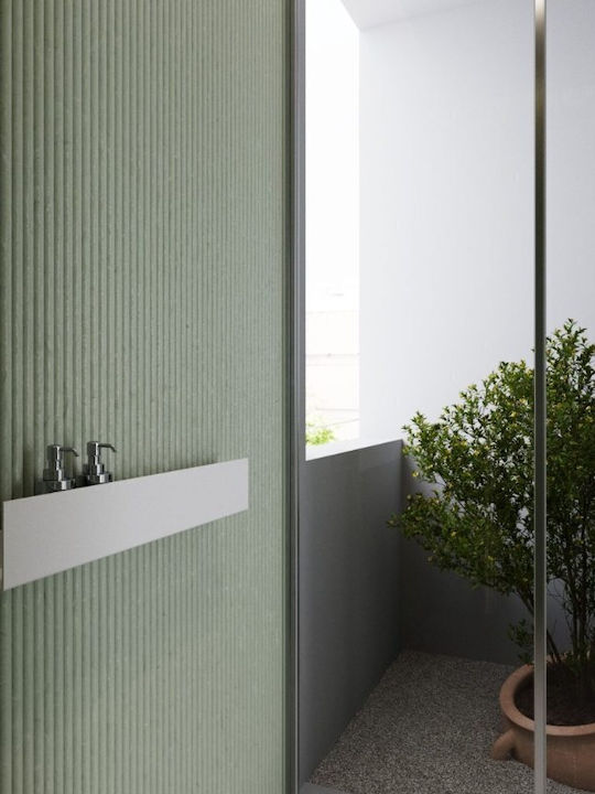 Verdi Wall Mounted Bathroom Shelf Metallic 70x9...
