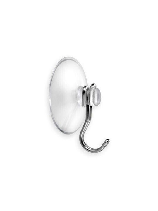 Inofix Single Wall-Mounted Bathroom Hook Silver