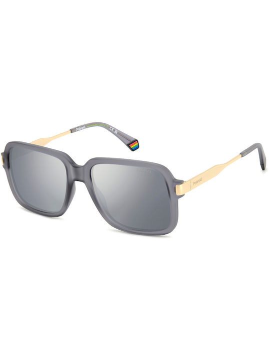 Polaroid Sonnenbrillen mit Gray Rahmen und Silb...