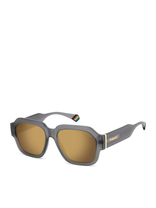 Polaroid Unisex Sunglasses with Gray Plastic Fr...