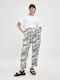 Mat Fashion Pantaloni de damă Tesatura Pantaloni cu elastic Embrime