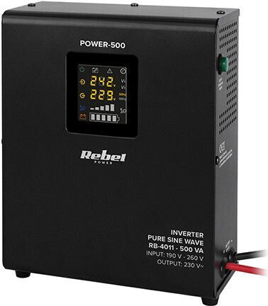 Rebel UPS 500VA 300W με 2 Schuko Πρίζες