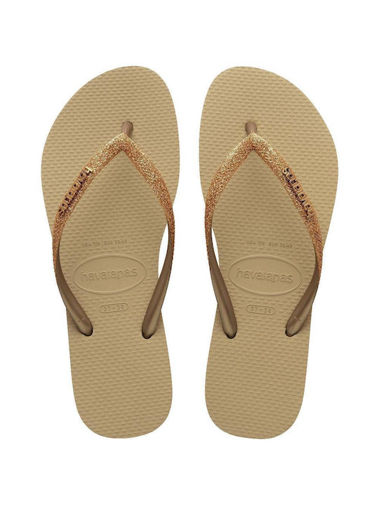 Havaianas Papuci de plajă Sand/Golden Light Metalico