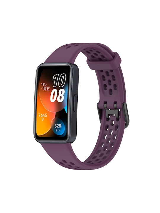 Λουράκι Σιλικόνης Μωβ (Huawei Band 8)