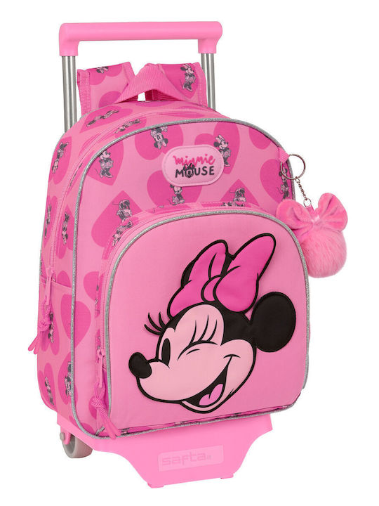 Minnie Mouse School Bag Trolley Elementary, Elementary in Pink color