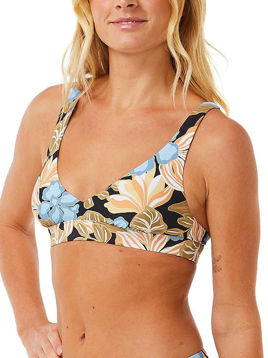 Rip Curl Triangle Bikini Top with Adjustable Straps Multicolour