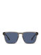 Quay Australia Unisex Γυαλιά Ηλίου με Γκρι Κοκκάλινο Σκελετό και Μπλε Polarized Φακό UNPLUGGED-GRY/NVYPOL