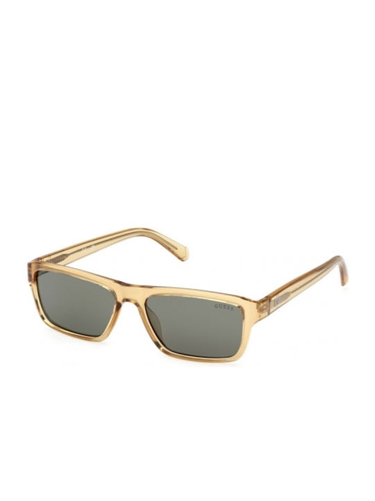 Guess Men's Sunglasses with Yellow Plastic Fram...