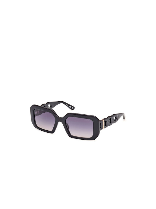 Guess Women's Sunglasses with Black Plastic Frame and Gray Gradient Lens GU00110 01B