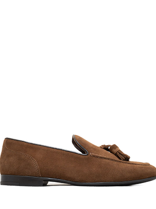 Marco Ferretti Men's Suede Moccasins Brown